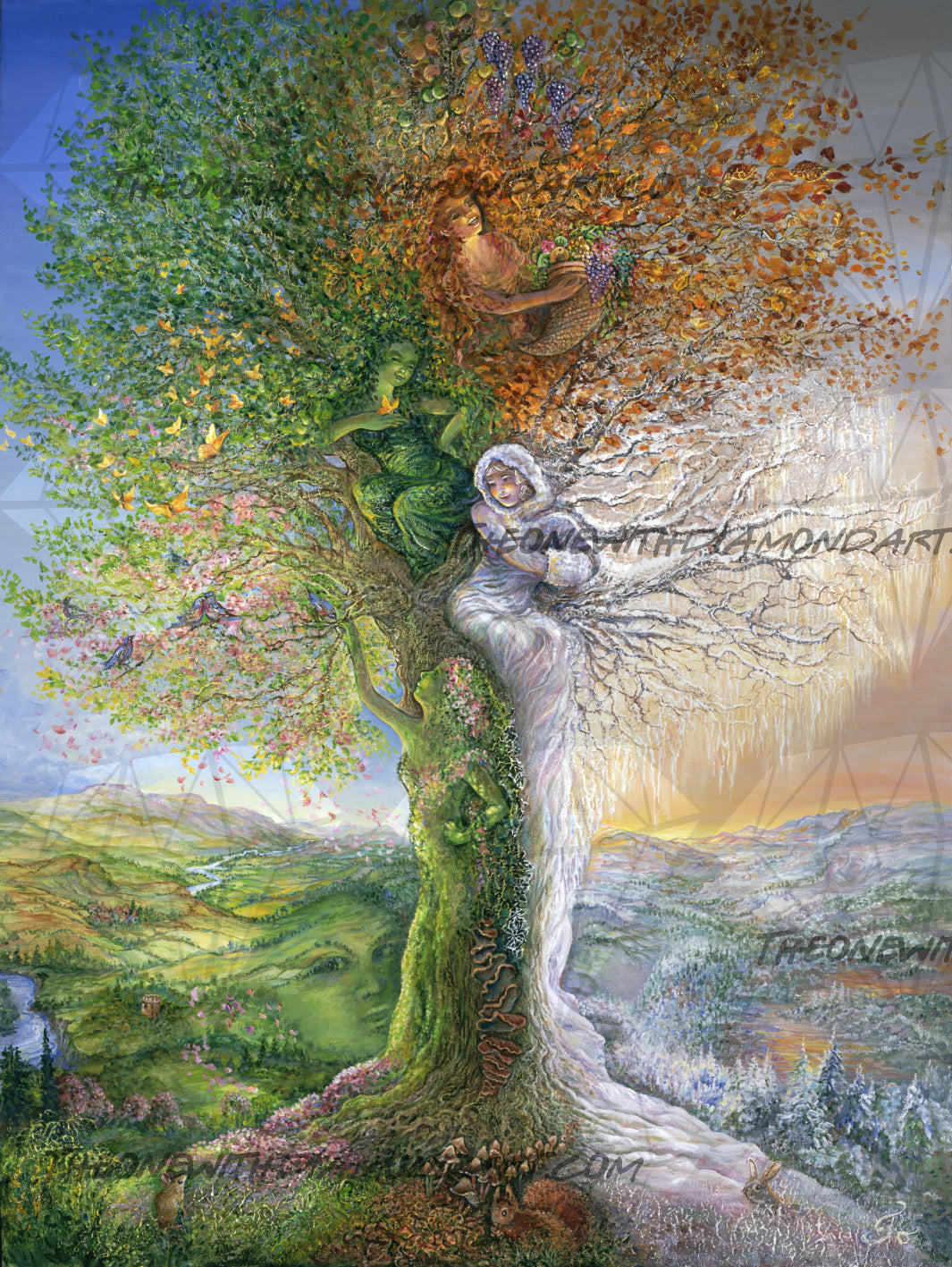 Tree Of Four Seasons ©Josephine Wall