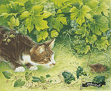 *Paint By Numbers* Twiglet In The Vines With Mouse ©Ivory Cats