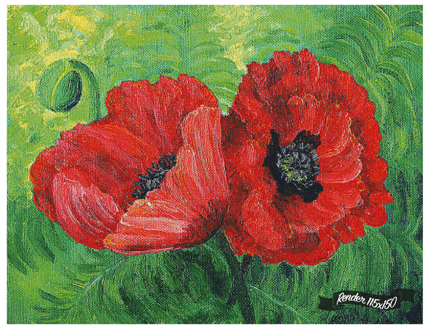 Two Red Poppies ©Laura Milnor Iverson