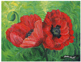 Two Red Poppies ©Laura Milnor Iverson