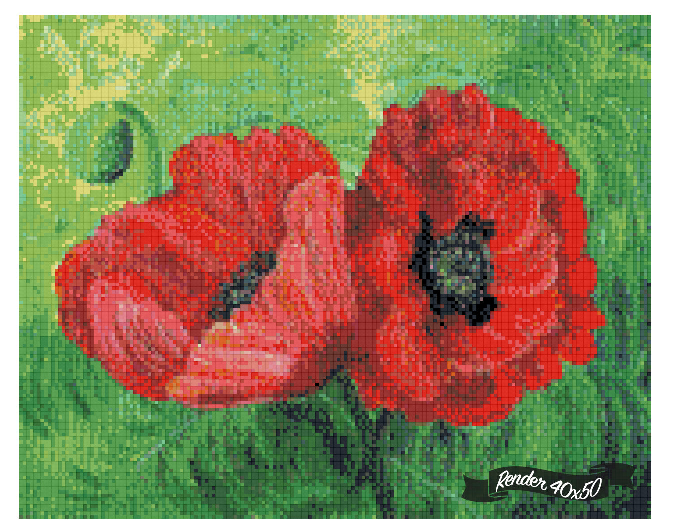 Two Red Poppies ©Laura Milnor Iverson