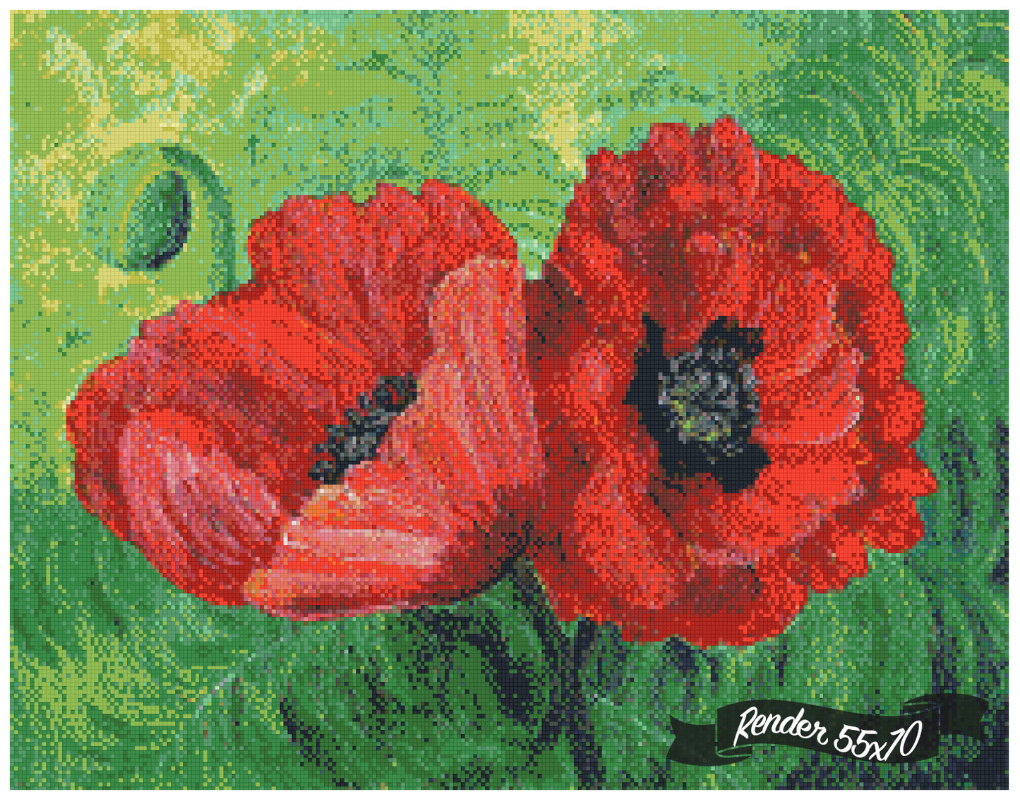 Two Red Poppies ©Laura Milnor Iverson