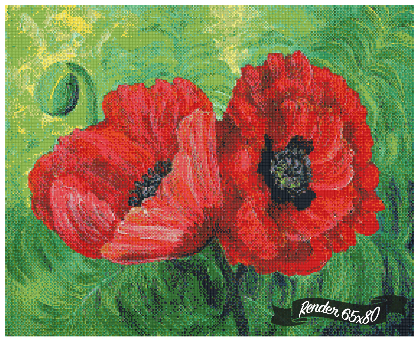 Two Red Poppies ©Laura Milnor Iverson