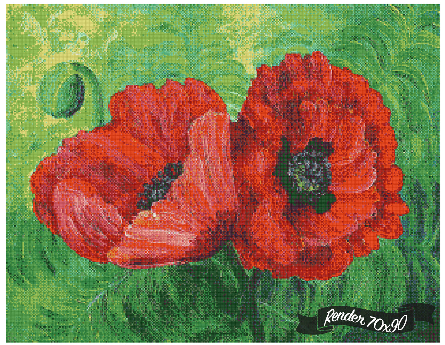 Two Red Poppies ©Laura Milnor Iverson