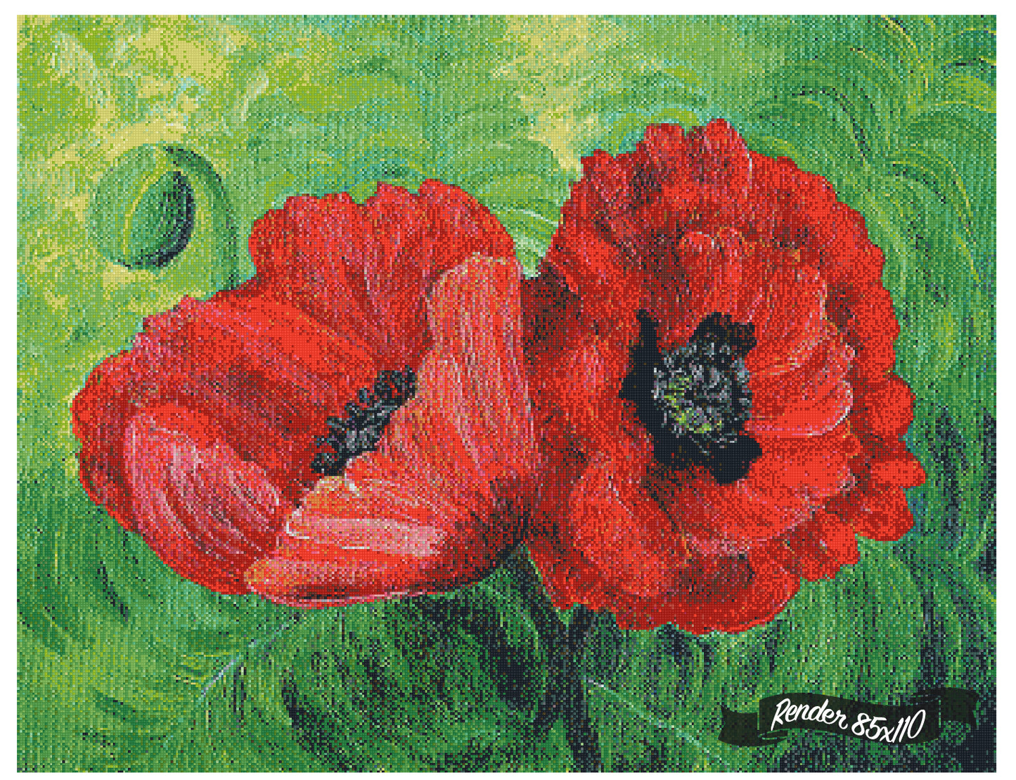 Two Red Poppies ©Laura Milnor Iverson