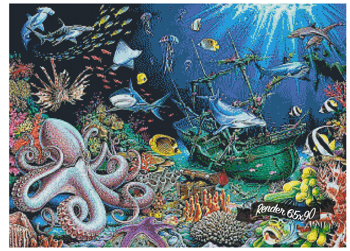 Underwater Shipwreck ©Mark Gregory. Licensed by MGL, www.mglart.com