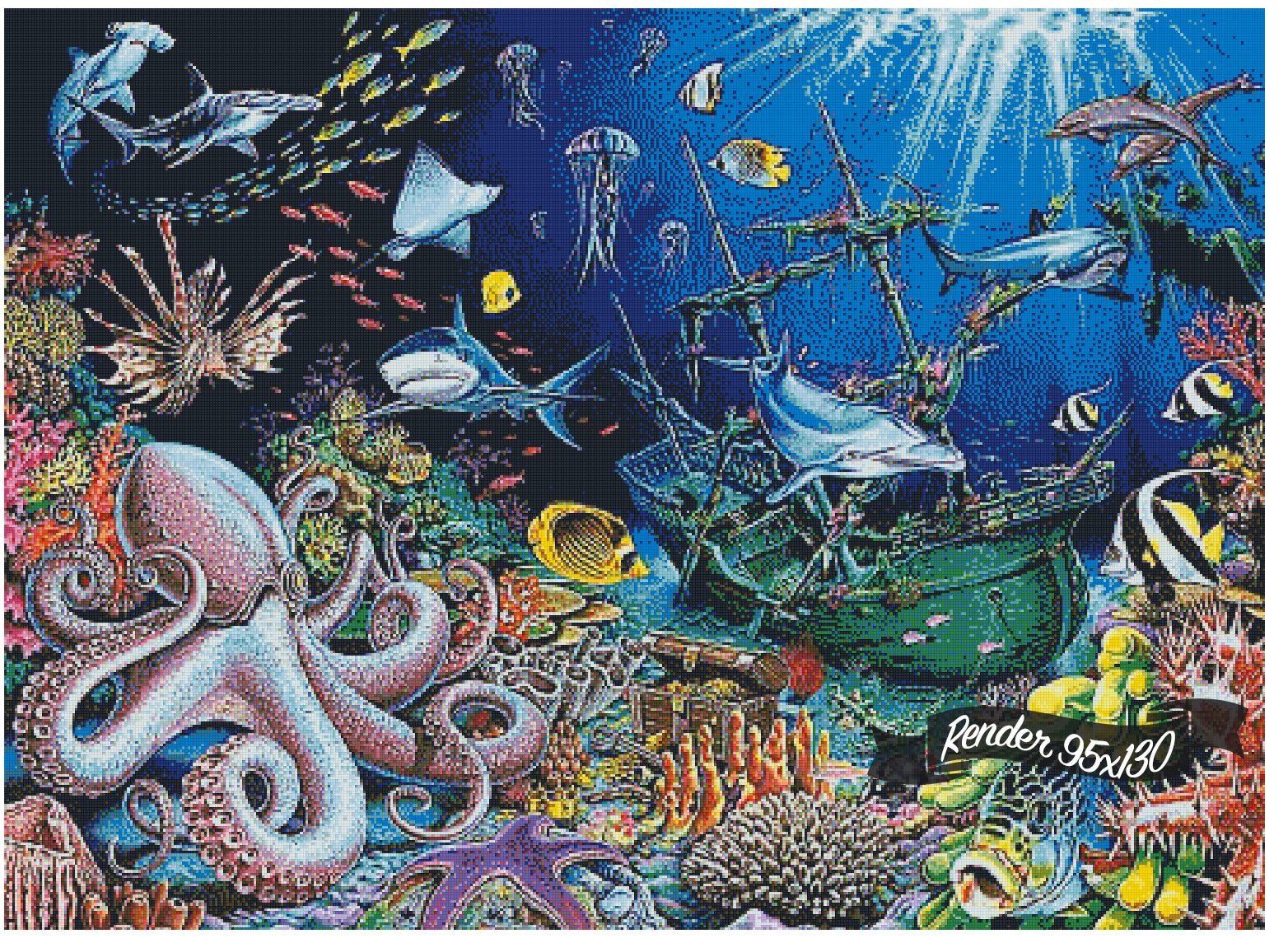 Underwater Shipwreck ©Mark Gregory. Licensed by MGL, www.mglart