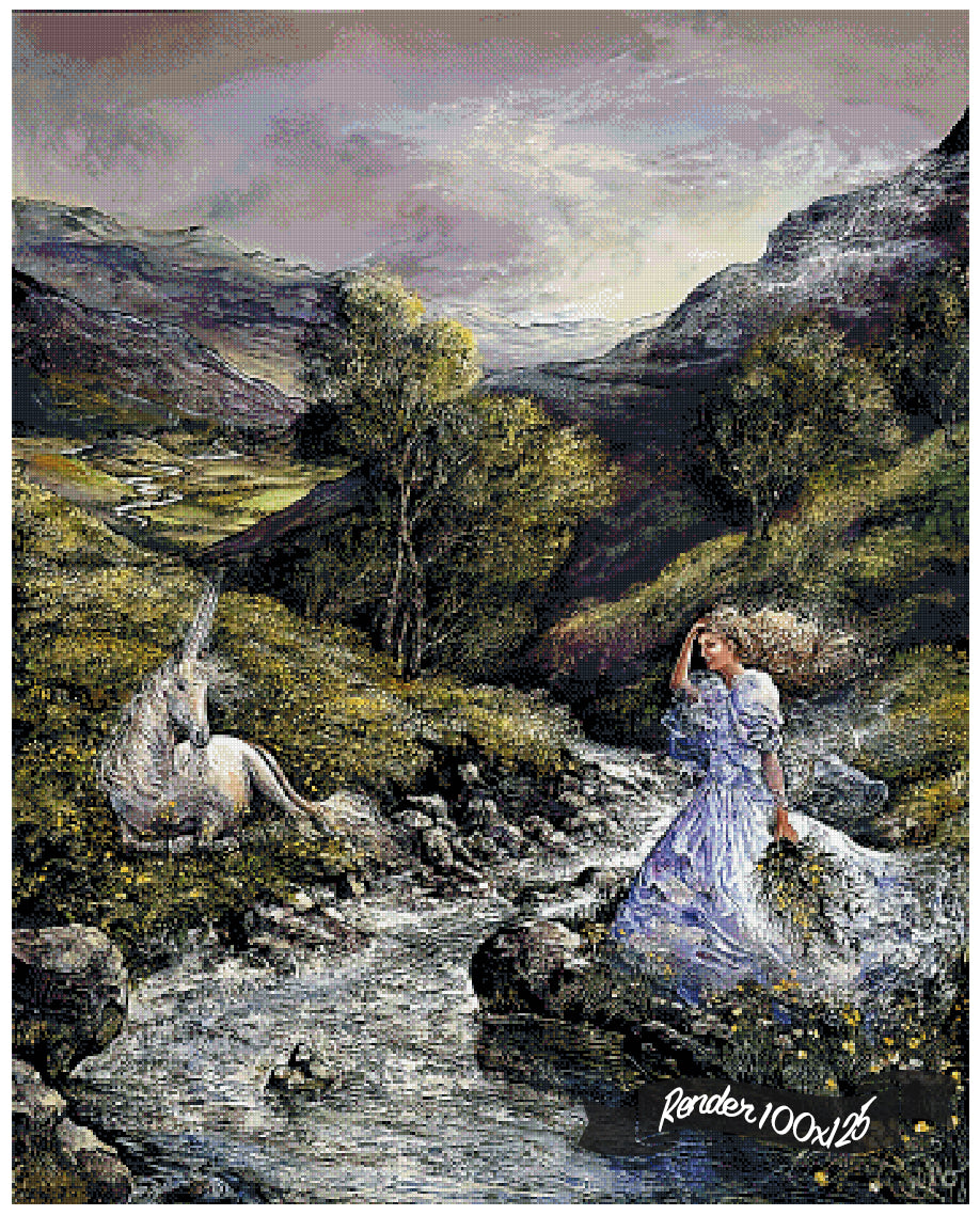 Unicorn Encounter ©Josephine Wall