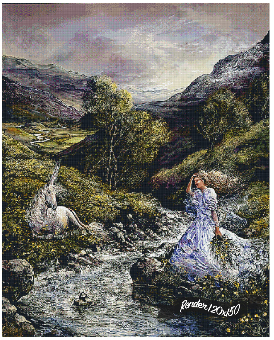 Unicorn Encounter ©Josephine Wall