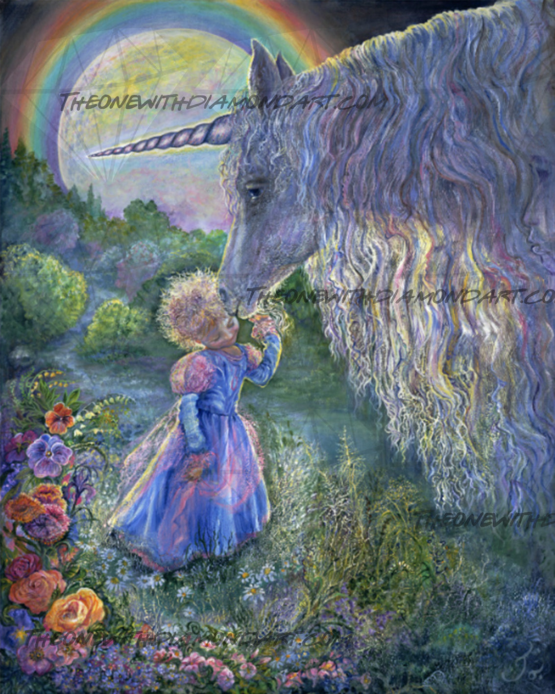 Unicorn Kiss ©Josephine Wall