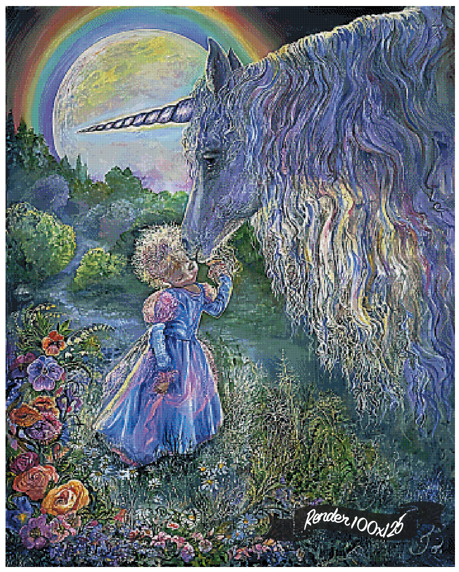 Unicorn Kiss ©Josephine Wall