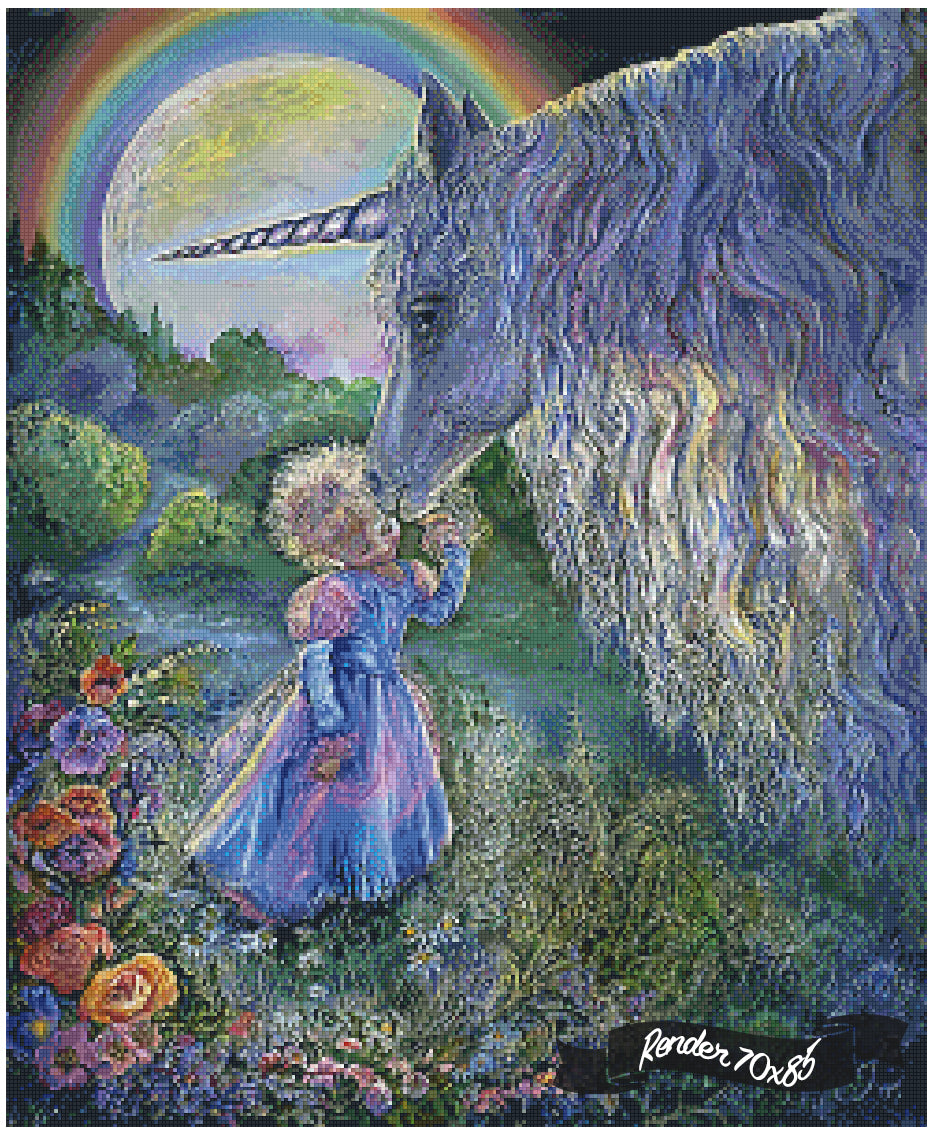 Unicorn Kiss ©Josephine Wall