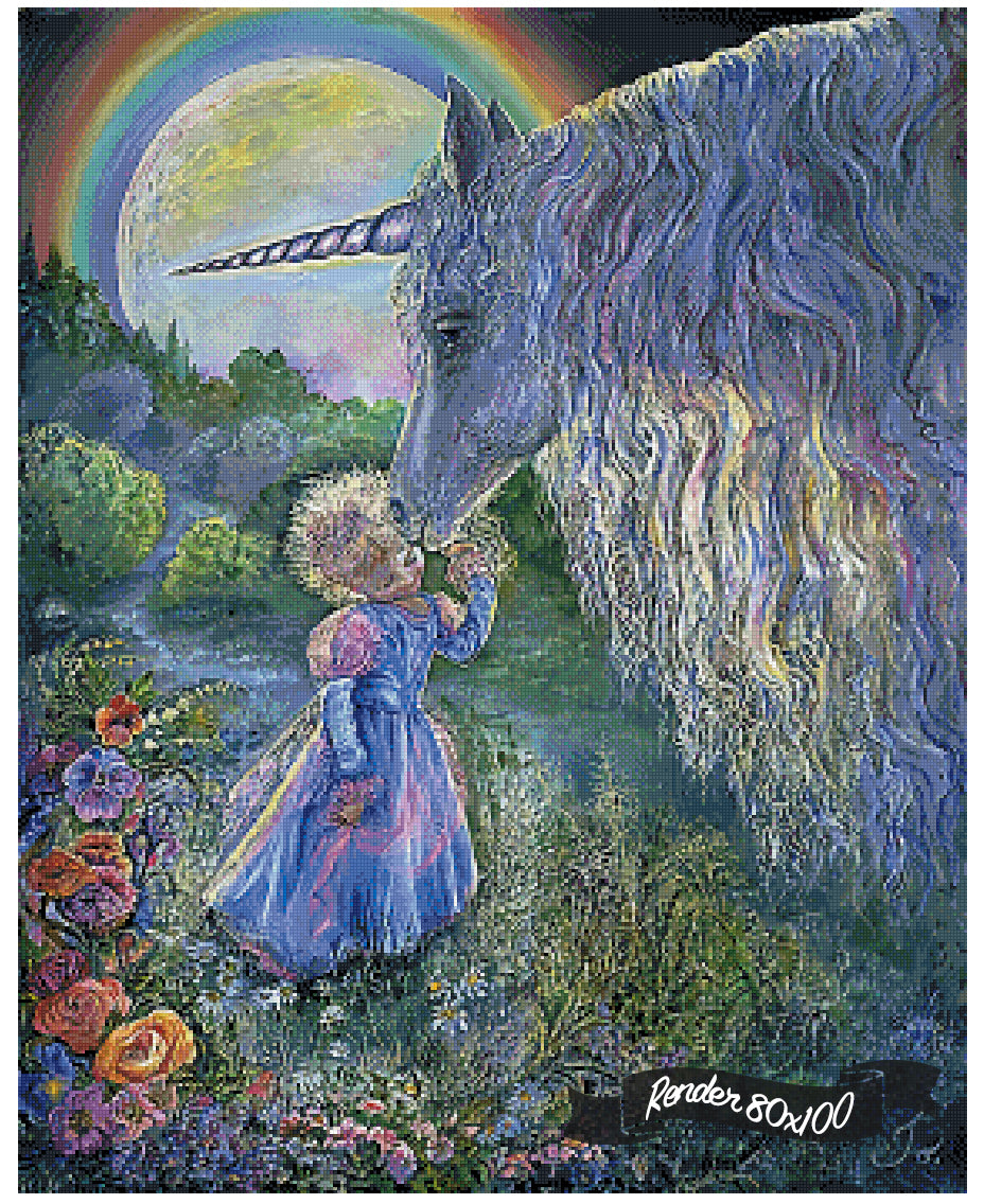 Unicorn Kiss ©Josephine Wall