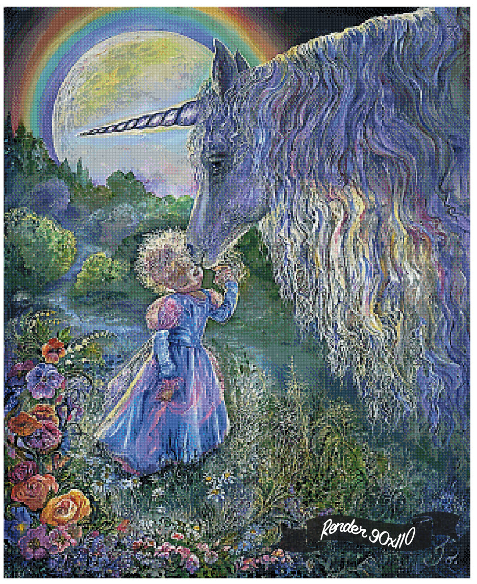 Unicorn Kiss ©Josephine Wall