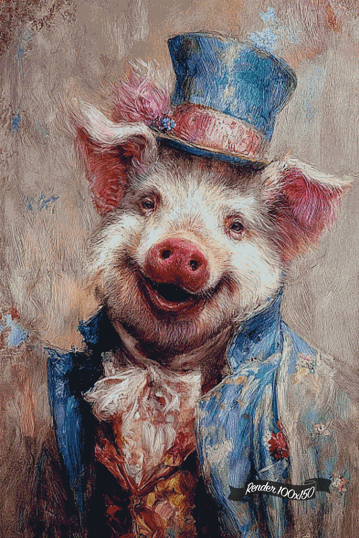 Victorian Animal Portraits - Pig ©Wumples / GratefulLicensing.com