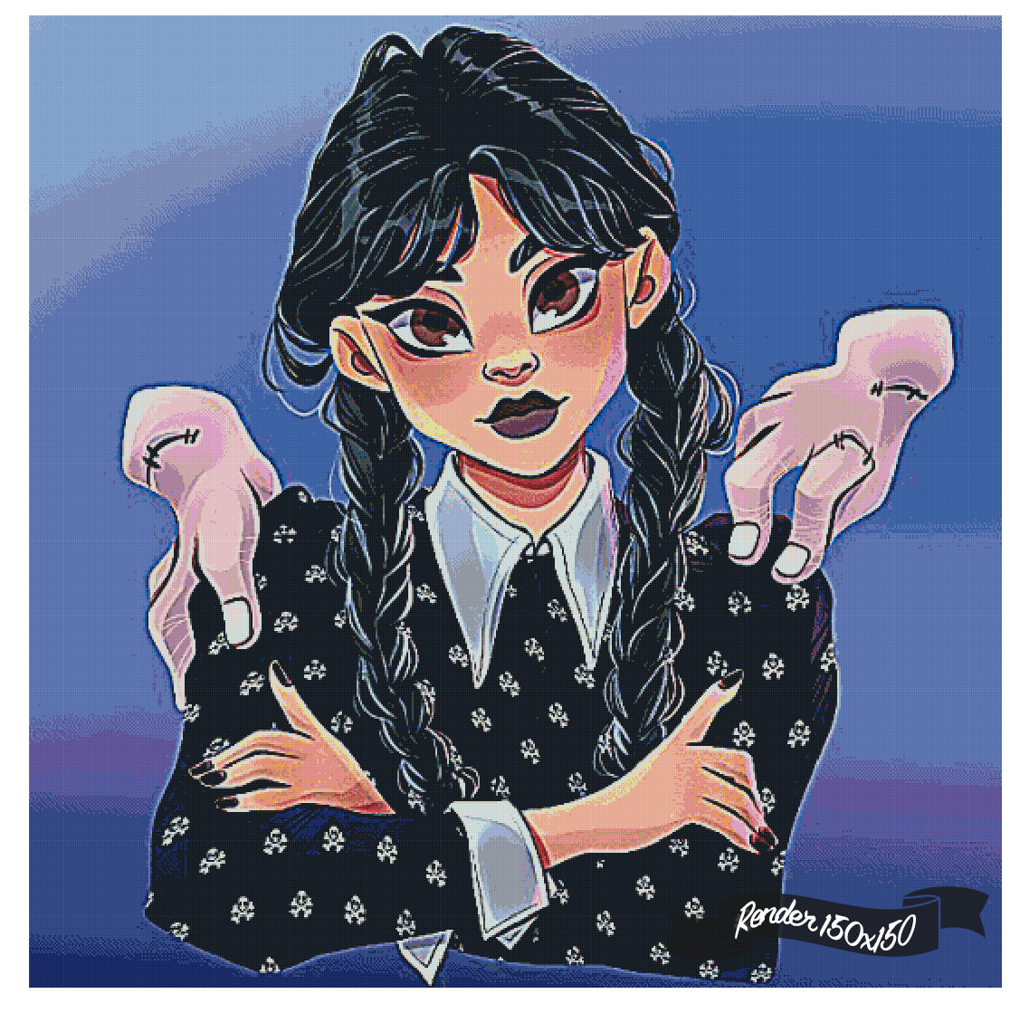 Wednesday Addams ©Levona Art