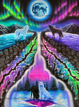 90x120cm Aurora Moon ©Altered Moon Art (Round Drill)