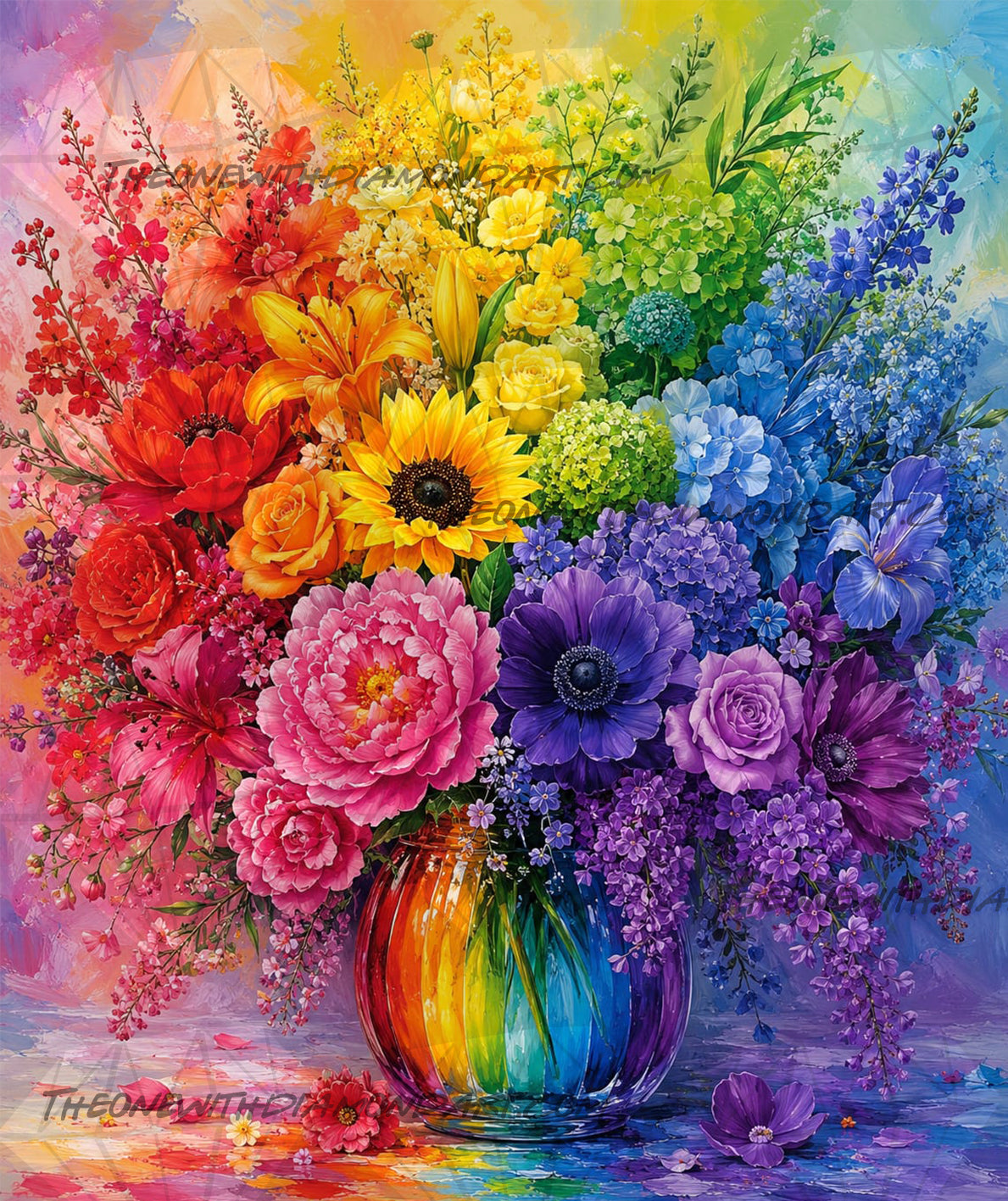 Where Every Colour Blooms ©The One With The Diamond Art