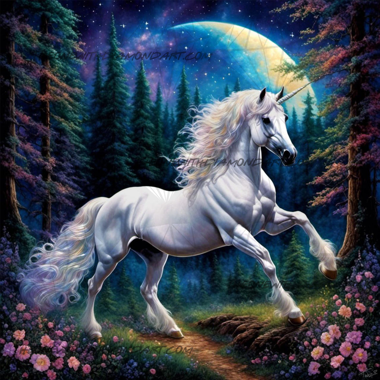 White Unicorn ©Tabz Jones / GratefulLicensing.com