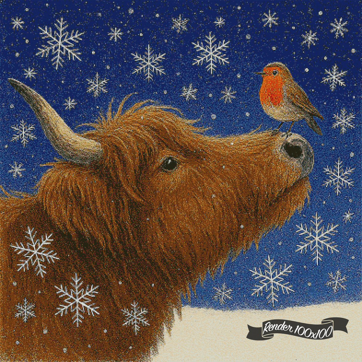 Winter Friends ©The One With The Diamond Art