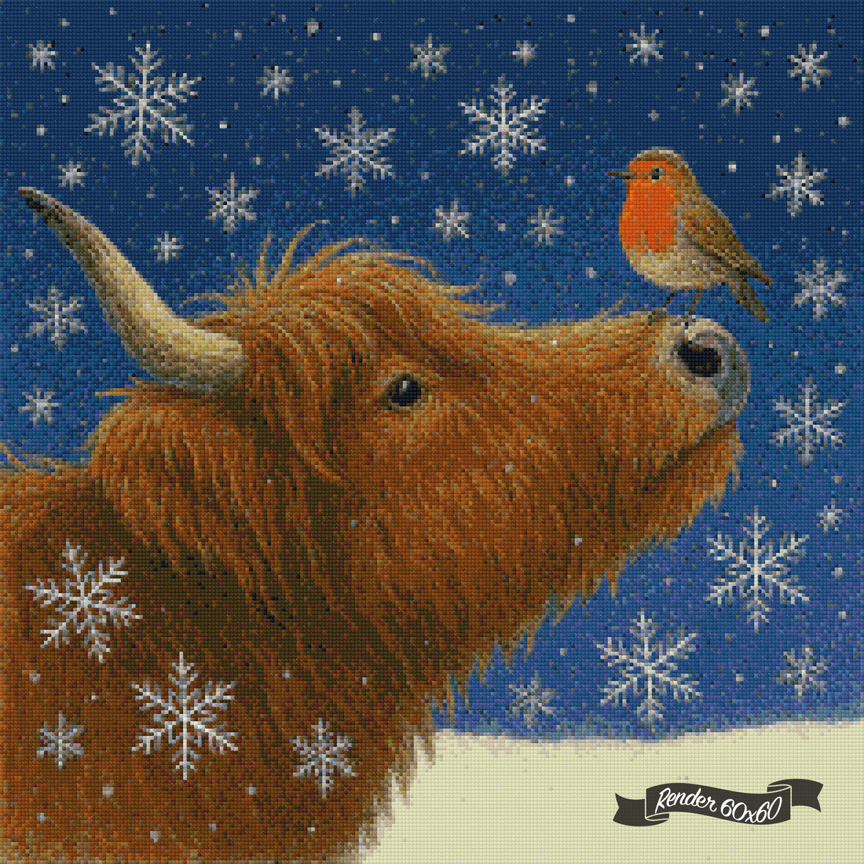 Winter Friends ©The One With The Diamond Art