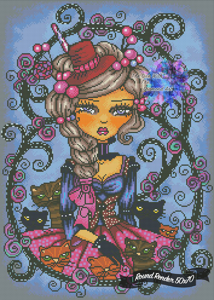 *Hand-Rendered* The Kitty Collector 2 ©Regan Kubecek