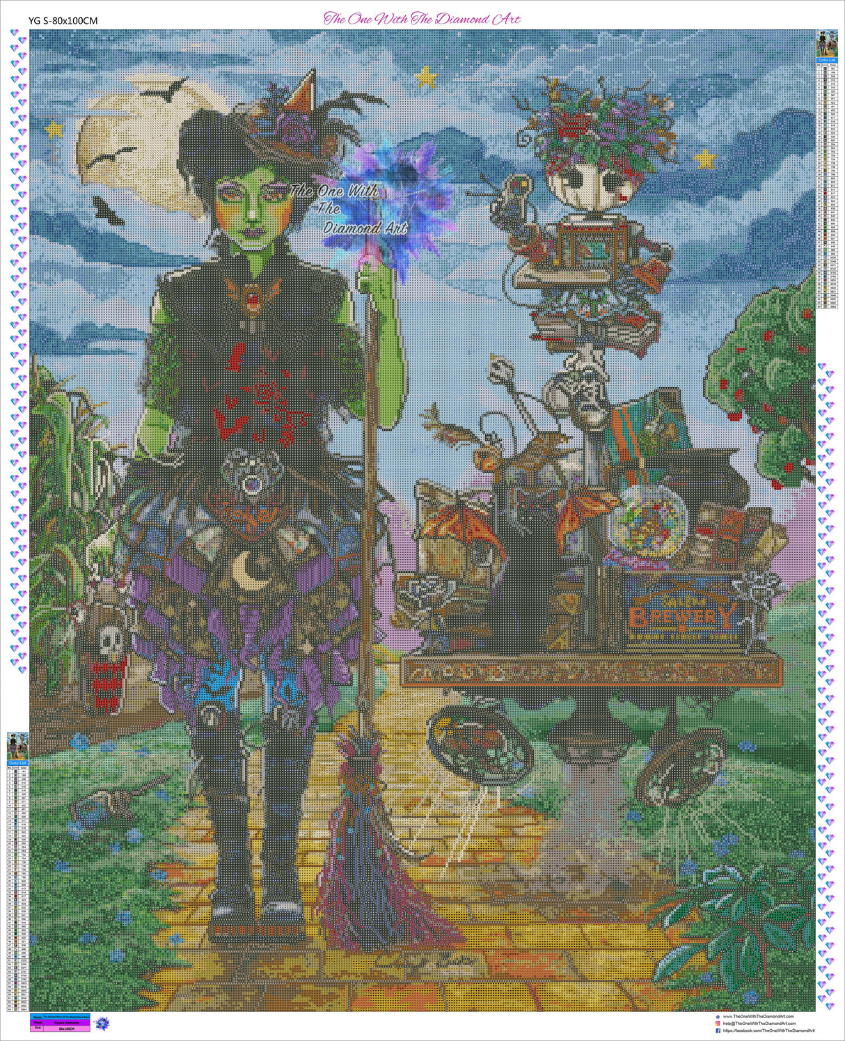 *Hand-Rendered* The Wicked Witch Of The West ©Cheryl Baker Licensed by SCCS, Inc.