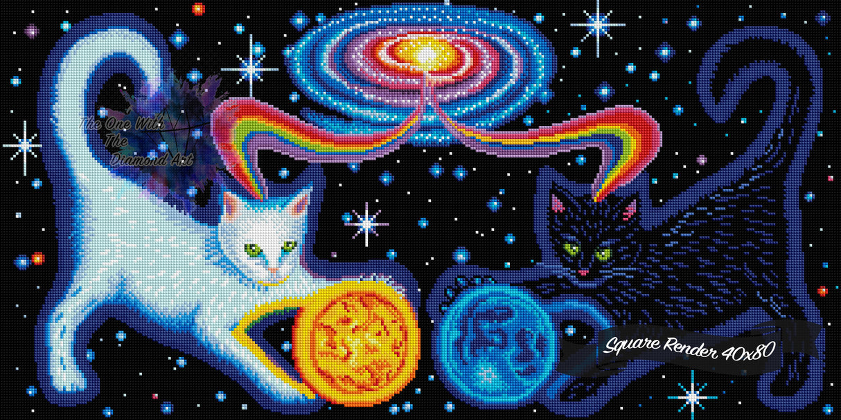 *Hand-Rendered* Kosmic Kitties ©Altered Moon Art