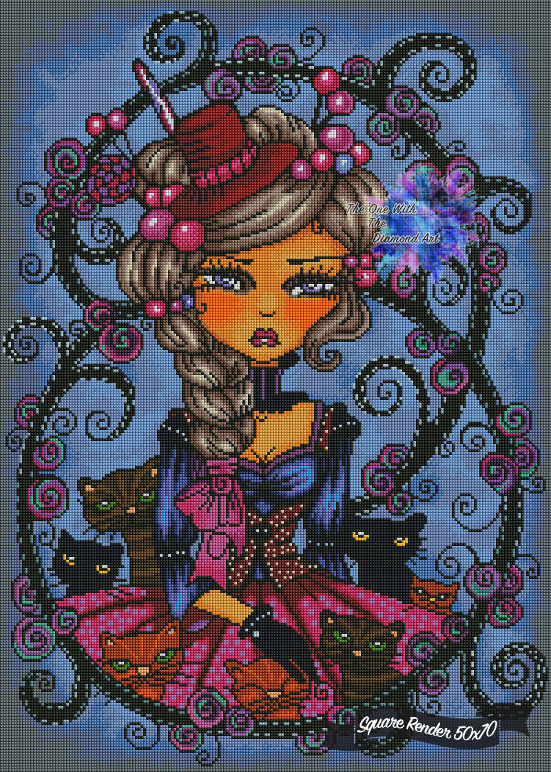 *Hand-Rendered* The Kitty Collector 2 ©Regan Kubecek