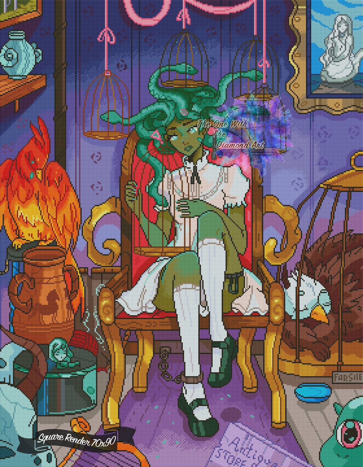 *Hand-Rendered* Medusa's Antique Store ©Larienne