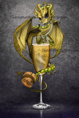 *Hand-Rendered* Champagne Dragon ©Stanley Morrison