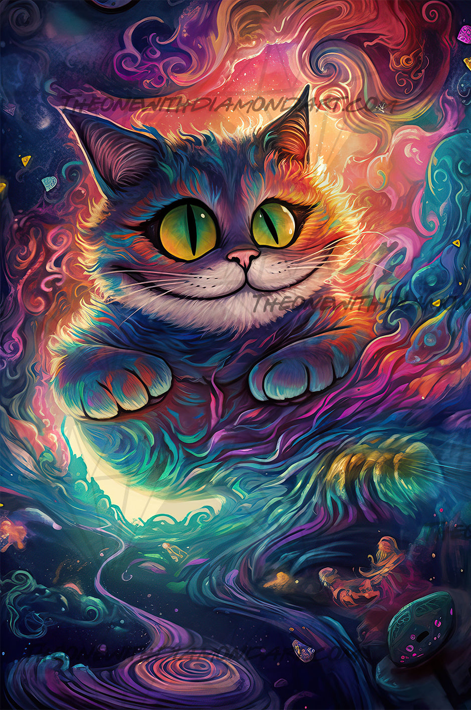Cheshire Cat Grinning ©Wumples / GratefulLicensing.com