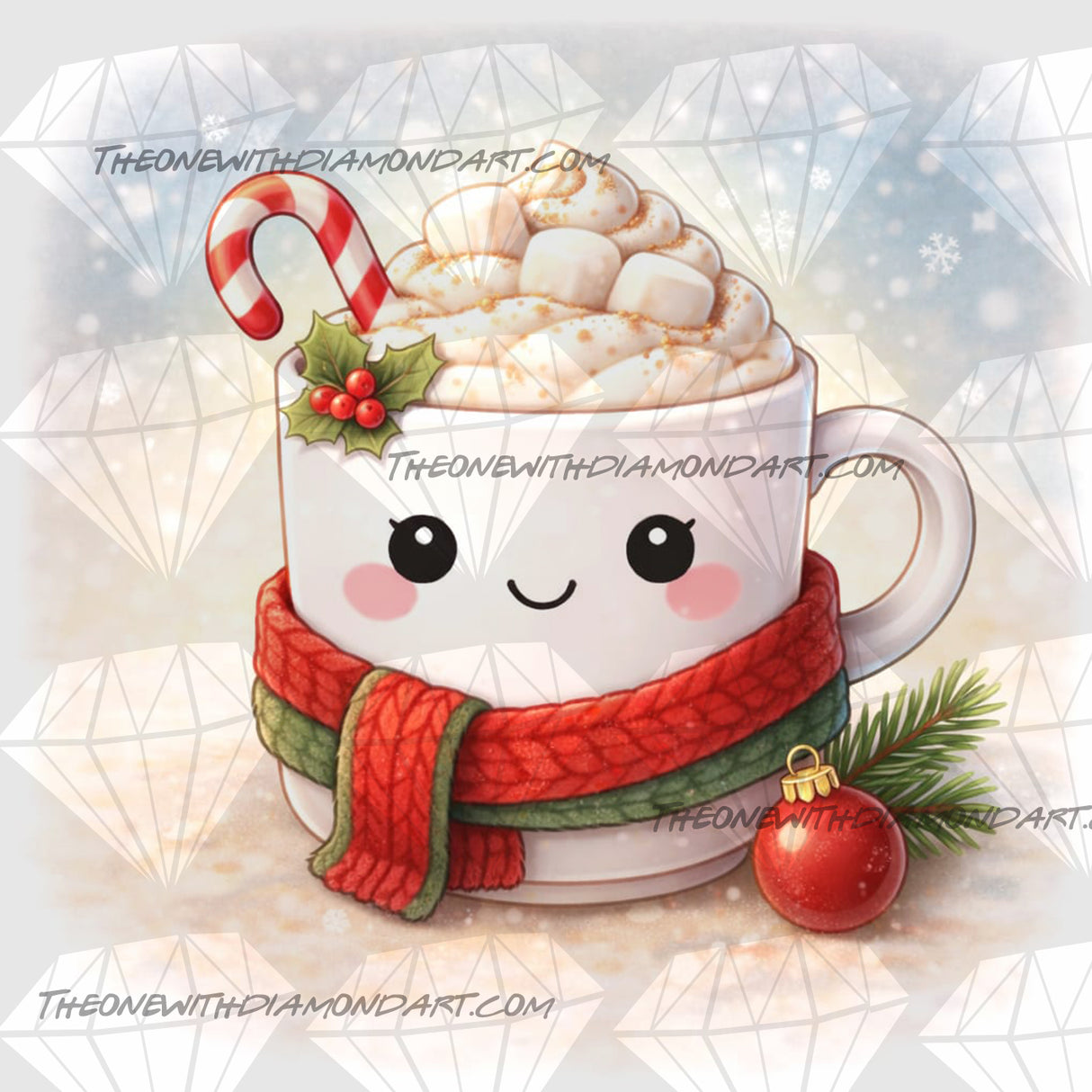 Cozy Cups - December ©The One With The Diamond Art