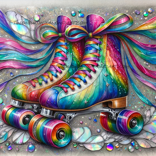 Glitter Skaters ©Laura @cocomarshmallow_art