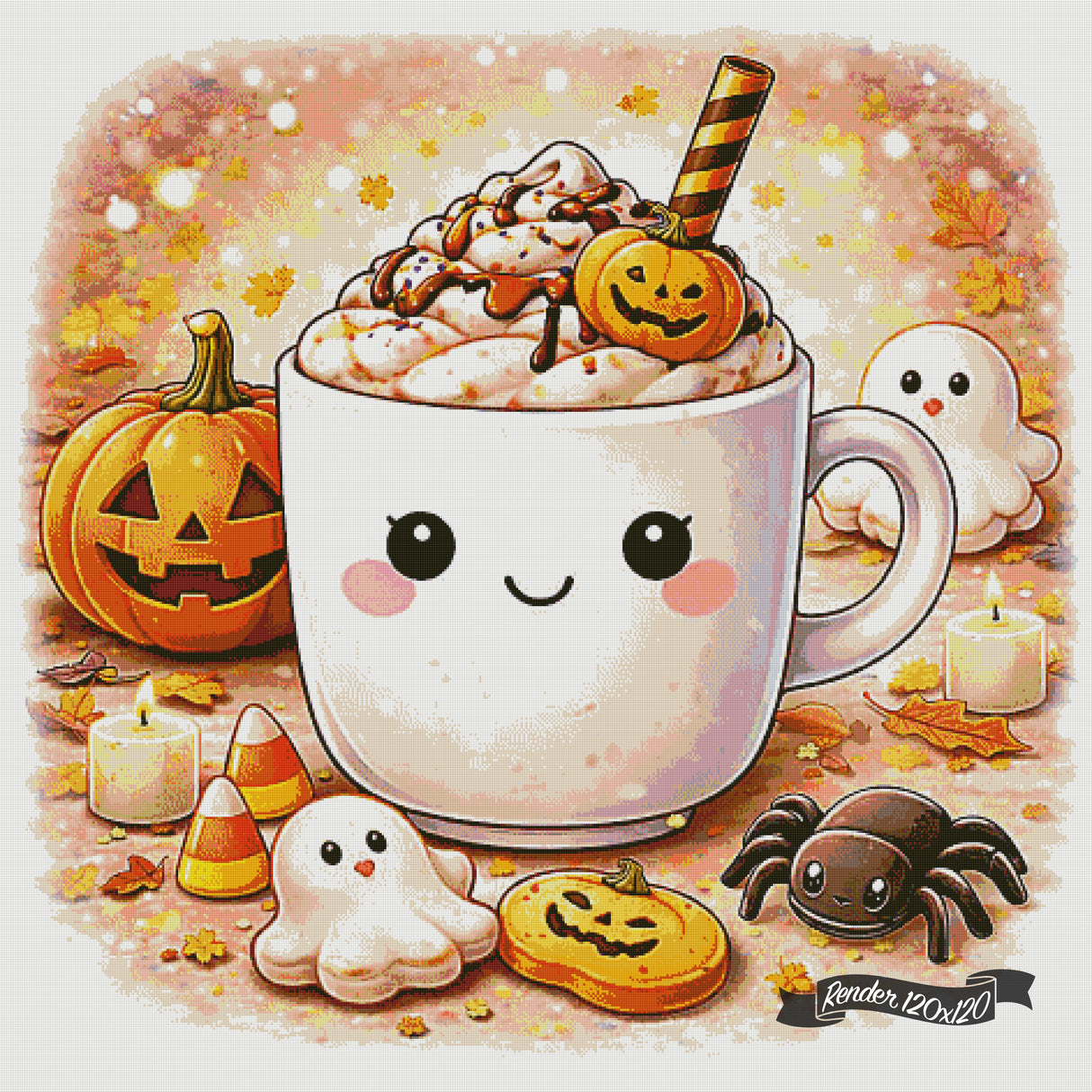 Cozy Cups - October ©The One With The Diamond Art