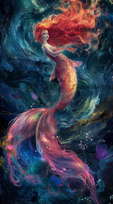 The Ruby Mermaid ©Cocomarshmallow Art