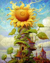 Sunflower Tower ©Cocomarshmallow Art