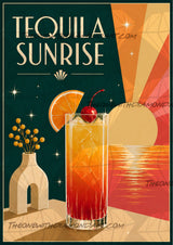 *Paint By Numbers* Cocktail Hour - Tequila Sunrise ©The One With The Diamond Art