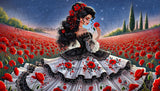 *Hand-Rendered* While The Poppies Bloom ©Jenoviya Art