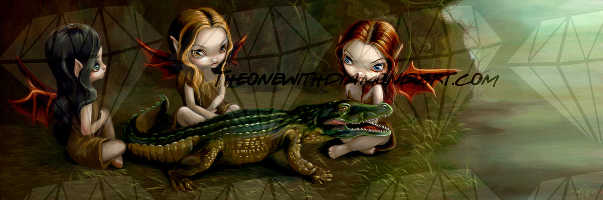 Befriending An Alligator ©Jasmine Becket-Griffith
