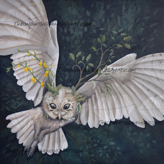 Blodeuwedd - Flower Faced Owl ©Rachel Blackwell