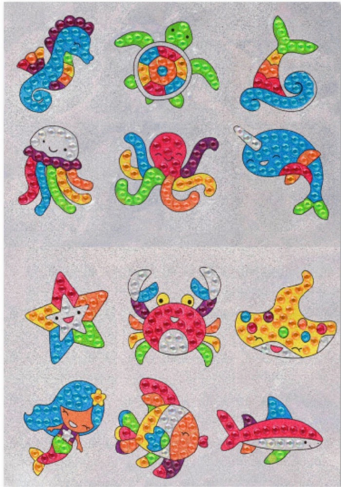 Crystal Sea Creature Stickers