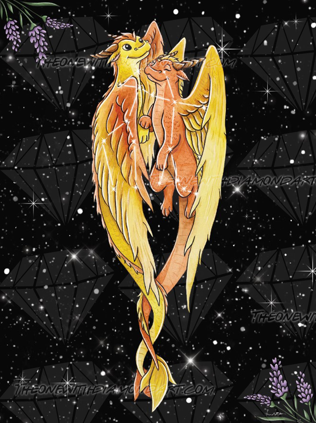 Gemini Dragon ©Parente Illustration