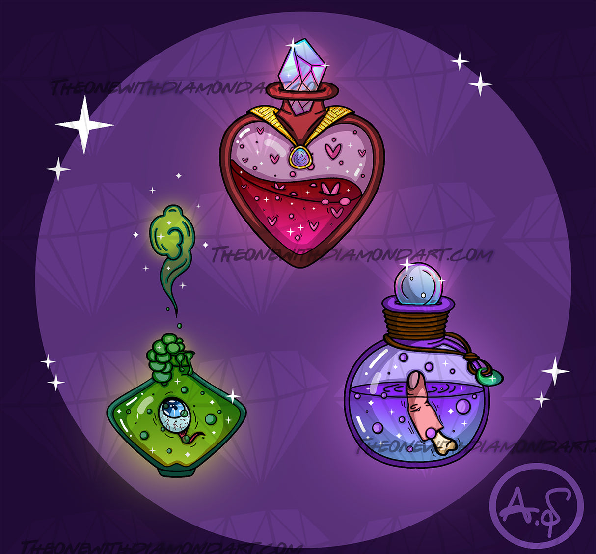 Inktober - Potions ©Aaliyah @ Craftie Nymphs