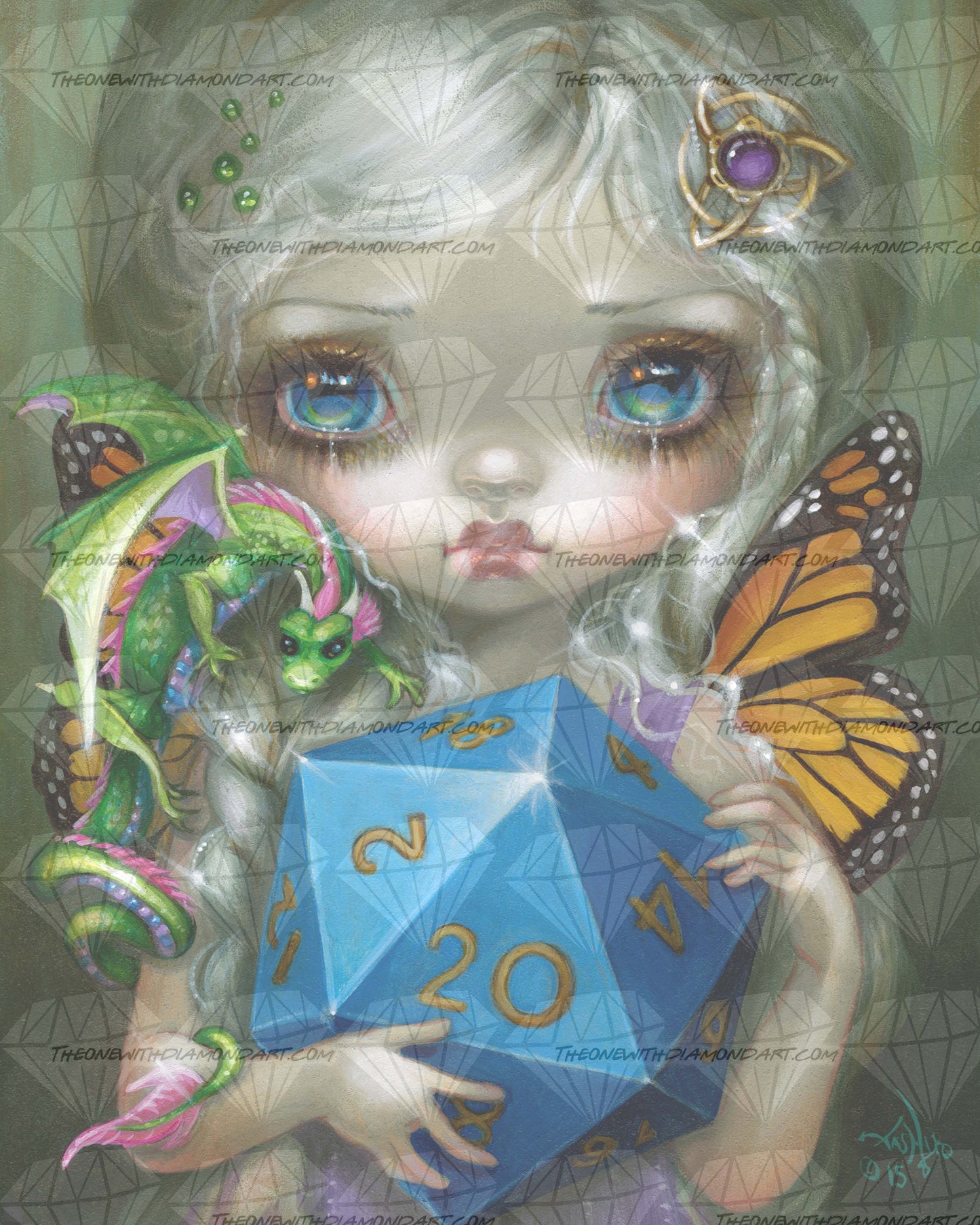 20 Sided Dice Fairy ©Jasmine Becket-Griffith