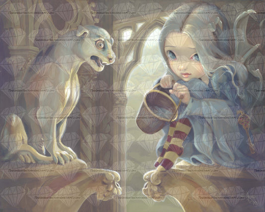 Alannah And The Gargoyle ©Jasmine Becket-Griffith