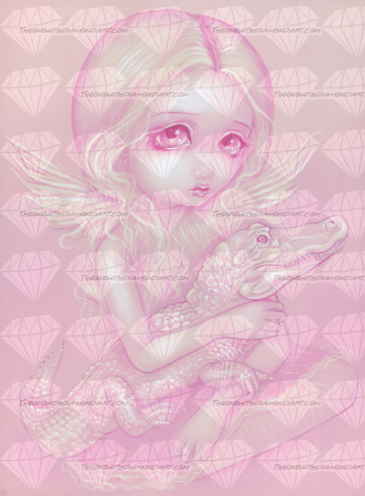 Albino Alligator Angel ©Jasmine Becket-Griffith