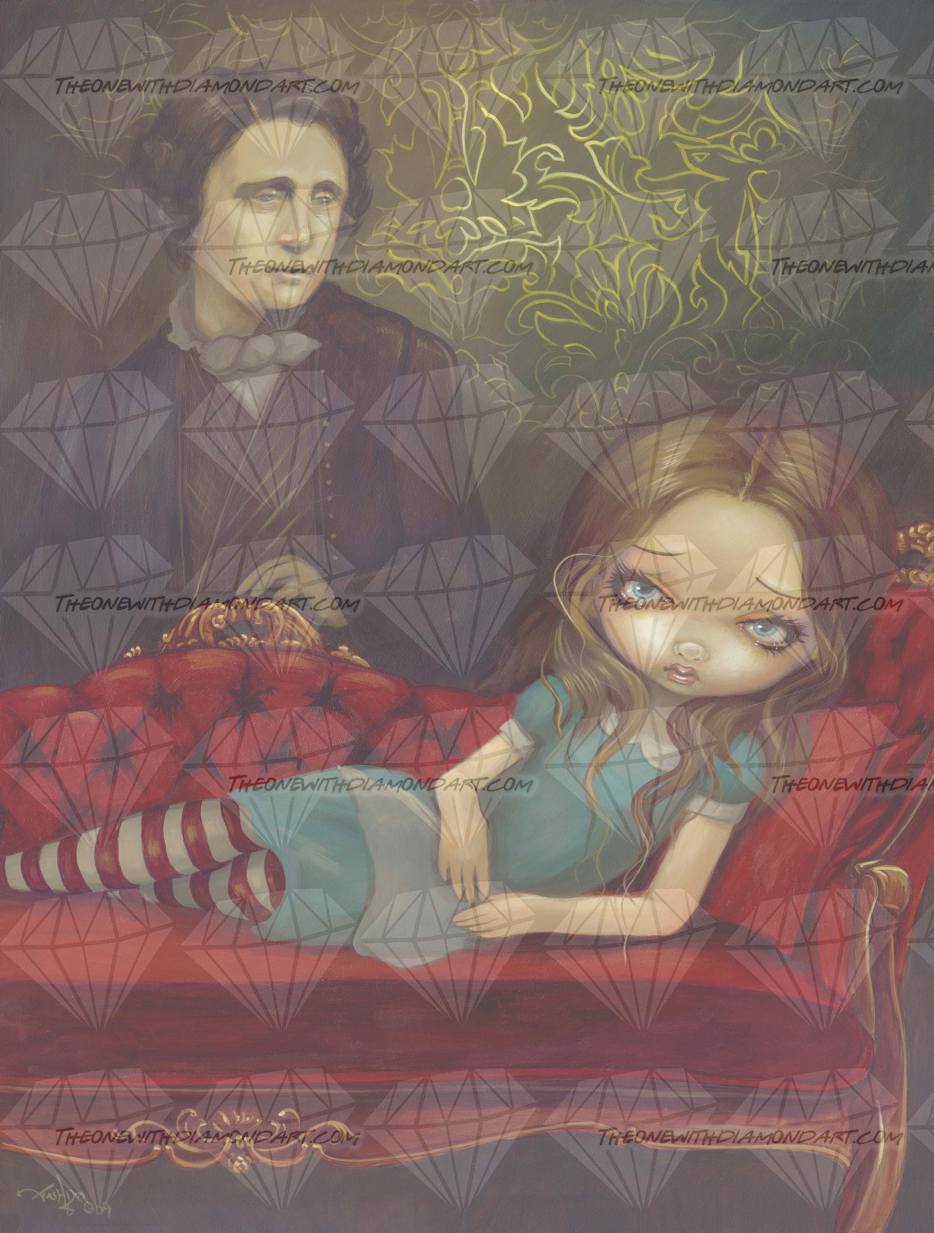 Alice and Las Meninas - by Jasmine Becket-Griffith