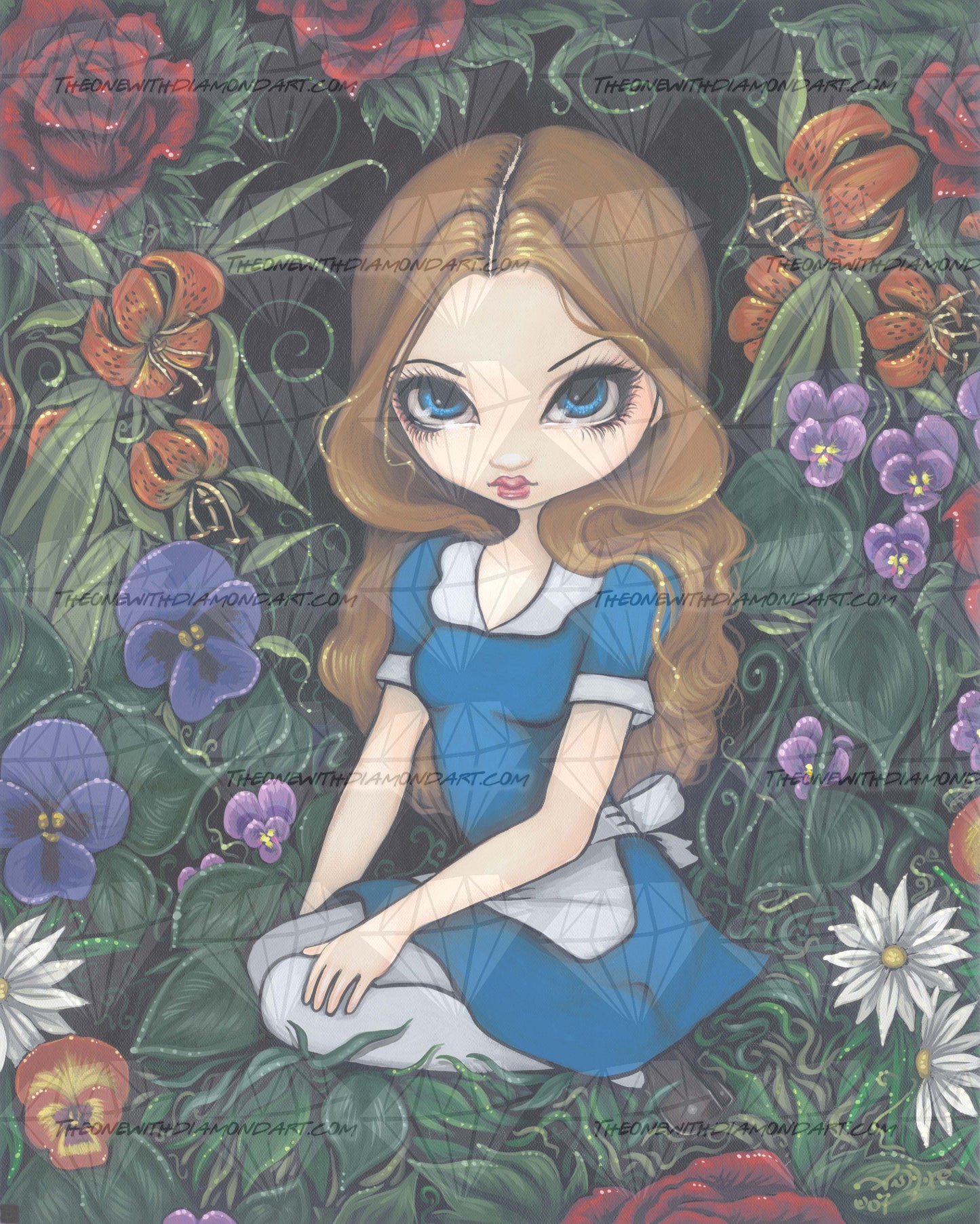 Alice And The Flowers ©Jasmine Becket-Griffith