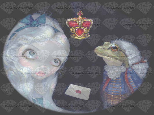 Alice And The Frog Footman ©Jasmine Becket-Griffith